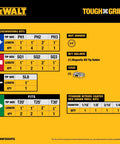 Chart showing sizes and types of bits in the Tough Grip 27 Piece Screwdriver Bit Set And Impact Drill Driver Bits.