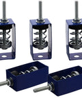 12 Pack Mechanical Vibration Damping Mounts For Fan Coil Shock Absorber Hangers 5 To 10 Kg Heavy Duty Spring Isolators Built To Cut Vibration For Engines Pumps Generators And Office Machinery, blue steel spring mounts