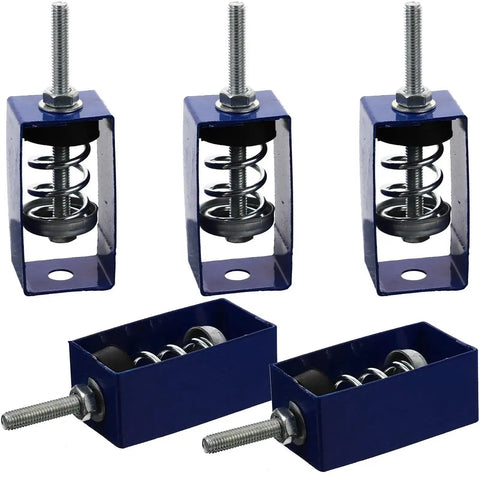 12 Pack Mechanical Vibration Damping Mounts For Fan Coil Shock Absorber Hangers 5 To 10 Kg Heavy Duty Spring Isolators Built To Cut Vibration For Engines Pumps Generators And Office Machinery, blue steel spring mounts