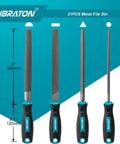 31 Piece Metal File Set For Woodworking And Metalworking With 8 Inch Flat, Half Round, Round And Triangle Files