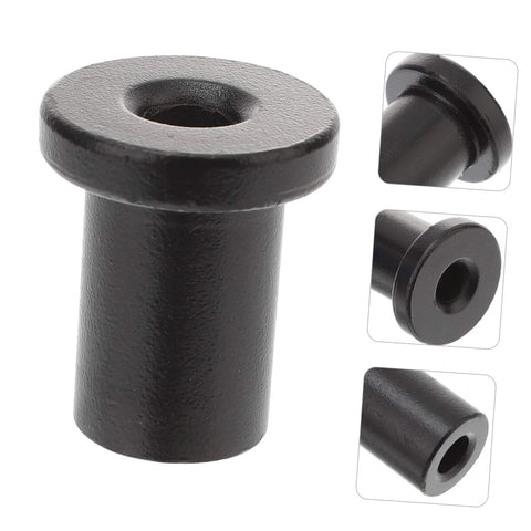 Close-up of black high-carbon steel Five Pack Barn Door Spacers Sliding Doors Track Connectors for Garage and Basement Hardware Replacement