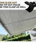 Two Pack Pop Up Camper Bed Support Clasp for Tent Poles, Quick Release Center Bow Connector, Durable Bed Pole Clip