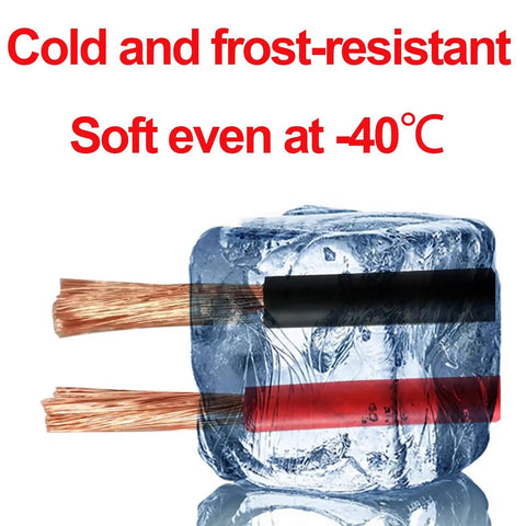 Heavy Duty 1500V Electric Vehicle Charging Cable Featuring Pure Oxygen Free Copper and Tough Xlpe Jacket for Solar Builds and Home Juice Boxes shown encased in ice.