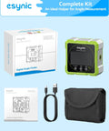 Heavy Duty Digital Angle Finder With Waterproof Magnetic Inclinometer And Type C Fast Charge For Built Tough Construction Projects And Hvac Fixes On The Fly Featuring Crisp Lcd Screen kit including inclinometer, USB cable, and carrying case.