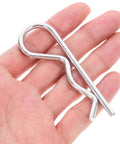 Stainless Steel Cotter Pins Assortment Kit 125 Pieces For Quick Locking And Secure Fastening held in hand