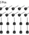 20 Piece M3 X 25mm Male Thread Knurled Knobs Black Thumb Screws Featuring Sweet Security Grip and No Sweat Clamping Action.