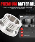 Precision Billet Aluminum Steering Wheel Hub Adapter showcasing premium material, solid structure, and durability for Chevy GMC trucks.