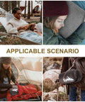 Travel Camping Pillow With Shredded Memory Foam, Ultra Compact And Compressible in various outdoor scenarios