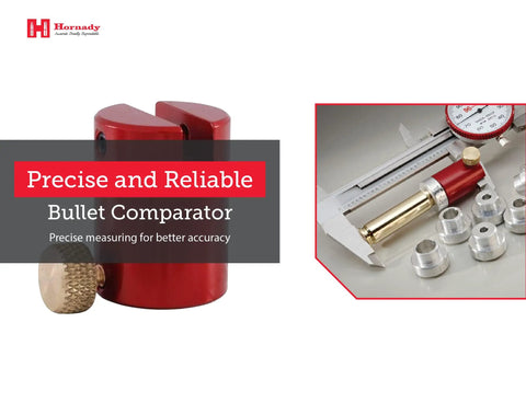 Bullet Comparator Basic Set for Lock N Load to Measure Seating Depth from Ogive to Base with caliper, inserts, and parts
