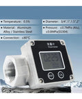 Plug And Play Flow Meter For Small Scale Systems, One Half To One And A Half Inch Threaded, Hall Effect Pulse Output Sensor, Stainless Steel Aluminum Body, Compact OEM Ready Flow Meter For Accurate Totalizing And Control.
