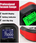 Digital Vacuum Gauge For HVAC And Refrigeration Pros, Micron Vacuum Gauge Tester With 11 Units, Real Time Pressure Readings During System Evacuation, Easy Readout For Tracking Vacuum Changes With A Vacuum Pump For Dehumidification.