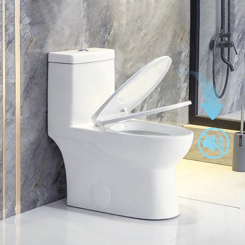 Toilet Seat Bumpers And Stability Kit With Rubber Washers For 1133070 And Kohler 1236365, Noise Reduction Hardware shown on toilet