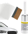 No Sweat Quick Fix Windshield Repair Kit With Nano Resin For Small Chips Bullseyes Stars And Cracks Easy To Use Windshield Repair Fluid Complete Kit For A Seamless Clear Finish with applicator and plastic sheets