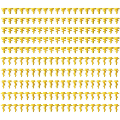 Game Changer Pack Of 200 Educational Construction Screws Set For Kids And Teens Building Kit showcasing 200 yellow screws.