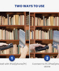 Portable Bluetooth Barcode Scanner With 3000mAh Battery for Librarians using 1D 2D QR codes in a library setting