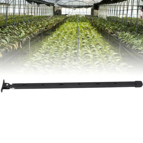 Manual Greenhouse Roof Vent Opener Bar Kit In Black Aluminum Pro Grade For Durable Easy Vent Control On Roof Windows Ideal For Garden Farm Hydroponics And Indoor Farms