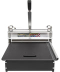 20 Inch Pro Edge Laminate Floor Cutter And Vinyl Plank Trimmer with aluminum frame and black cutting surface for precise cutting.