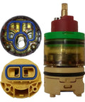 Single Lever Ceramic Balancing Cartridge With Mixer, Pressure Balanced S/L Cartridge, Gold Finish, 40mm Diameter, 85mm Height