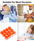 Moldable Silicone Ear Plugs For Catching Zs And Travel 21 Pairs Reusable Soft Noise Blocking Ear Protection With Case 32dB NRR