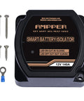 Heavy Duty 12V 140A Voltage Sensitive Relay Vsr Dual Battery Isolator with screws and connector for trucks, RVs, and marine use.