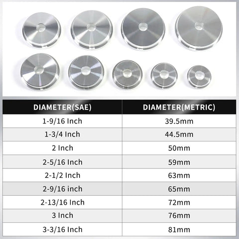 Bearing Press Kit 43 Piece Race And Seal Driver Set with SAE and metric adapter sizes displayed