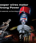 Kickass Portable Magnetic Drill Press Tough As Nails Industrial Grade Workhorse For Heavy Duty Steel And Metal Fabrication With Ac Power Smooth Vertical Action On Job Sites showcasing a powerful motor with copper wires.