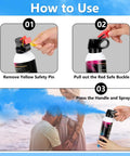 Step-by-step guide on using Totally Epic Gender Reveal Fire Extinguisher 2 Pack Straight Up Biodegradable Eco Friendly Party Confetti Sprayer.