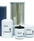 Air And Oil Filter Kit For Skid Steer Loaders All In One Set with premium filters for Bobcat models, five filters displayed