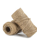 Heavy Duty 100 Feet 5mm Jute Twine Rope For DIY Arts Crafts And Gardening, two rolls of natural hemp fiber for bundling
