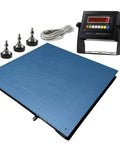 Rock Solid Boss Rig Heavy Duty Digital Floor Scale 24X24 with non slip diamond surface and display indicator.