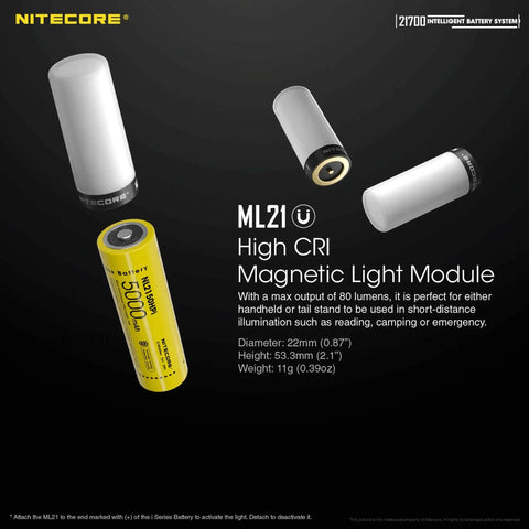 MPB21 Mini Rechargeable Lantern Flashlight Bundle with 5000mAh Battery, Magnetic Charger, and LumenTac USB Cable, components displayed