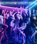 65 Point 6 Foot RGB LED Strip Lights With App And Remote Control Music Sync 5050 RGB LEDs 16 Million Colors Timer