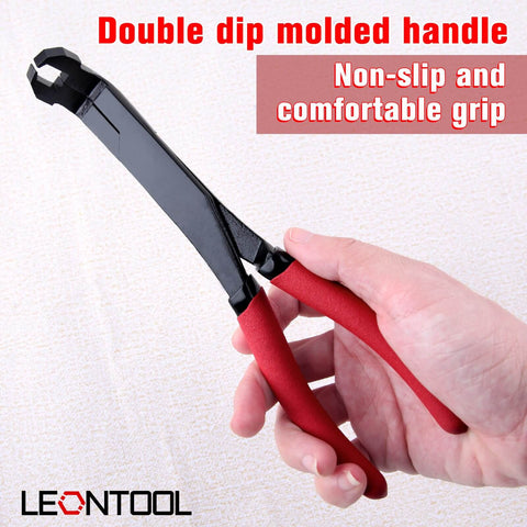75 Degree Angled U-Joint Snap Ring Pliers With Push Pin Removal Tool for Auto and Medium Duty Vehicles, red handles