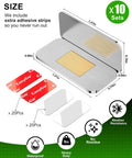 Ten Pack Extra Strong Magnetic Cabinet Door Catch No Drill Easy Install Ultra Thin Magnets For Smooth Closures And Quiet Cabinets With Heavy Duty Adhesive To Stay Closed