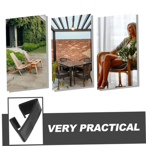 4 Pack Outdoor Wicker Sofa Connector Clips For Sectional Chairs Rattan Furniture Fasteners Skid Design Cushion Support