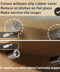 Self Tapping Cabinet Screws And Shelf Pins With Anti Slip Sleeves Set 50 Screws And 50 Non Slip Sleeves for strong shelf support