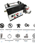 Heavy Duty Professional Grade Industrial Heat Blower With Thermostatic Hot Air Circulator And Killer Pid Temp Control For Hardcore High Power Drying Oven At Three Fifty Celsius showing control panel and safety features.