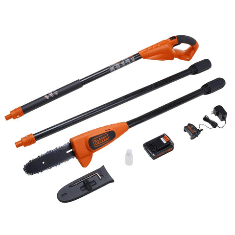 20V Max Cordless Pole Saw Kit With 14 Inch Guide Bar And Lithium Battery For Smooth Tree Trimming And Tall Branch Cleanup Plug Free Backyard Boss Tool That Chops Through Heavy Duty Limbs Without Breaking A Sweat