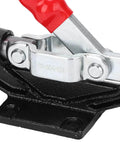 Beast Mode Toggle Clamp For Woodworking Jigs And Fixtures Quick Release Hand Tool Horizontal And Vertical Hold Down Clamp In Alloy Steel With Galvanized Coating Built Tough For DIY Pros, close-up view
