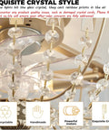 Close-up of exquisite crystal chandelier detail with decorative prisms and intricate metal fittings, showcasing a luxurious design.