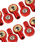 10 Pack M2.5 Tie Rod End Ball Joint Aluminum Ball Head Holder Steering Linkage 13mm Upgrade Parts For HSP Tamiya Mini 4WD