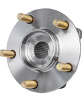 AWD 4-Piece Wheel Bearing Hub Kit For Mitsubishi Lancer 2008-2015 Front And Rear 5-Bolt Hubs With Encoder ABS Includes Driver And Passenger Sides Replacement