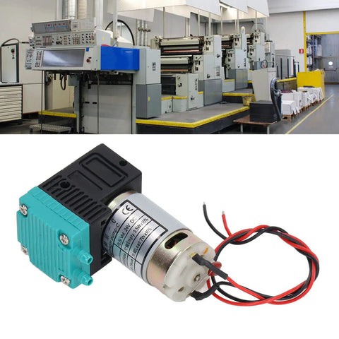 DC24V 7W Inkjet Printer Pump For Ink Circulation And Waste Ink Management, Small UV Ink Pump Replacement next to printing equipment