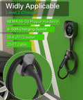 Top Notch Level 2 Electric Vehicle Charger 50 Amps with Smart Display and Adjustable Amperage for Lightning Fast Home Charging.