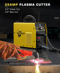 Beefy Pro Grade Plasma Cutter With Large LED Display Non Contact Arc High Frequency Plasma Cutting Equipment in action
