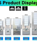 Heavy Duty Solar Streetlights For Patios And Driveways, IP66 Waterproof displayed in five sizes, showcasing various wattages from 40W to 120W.