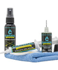 Marine Reel Care Kit With Oil And Grease For Freshwater And Saltwater Reels, includes syringe, oiler, sprayer, cloth.