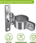 Heavy Duty Stainless Steel Gate Hinge With Wall Mount And Screw Mount Fits Fence Posts Up To 35mm Rustproof Sturdy Gate Post Hinge