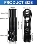 Adjustable Bike Stem Riser Extender For 31.8mm Handlebars And 28.6mm Forks dimensions in detailed view