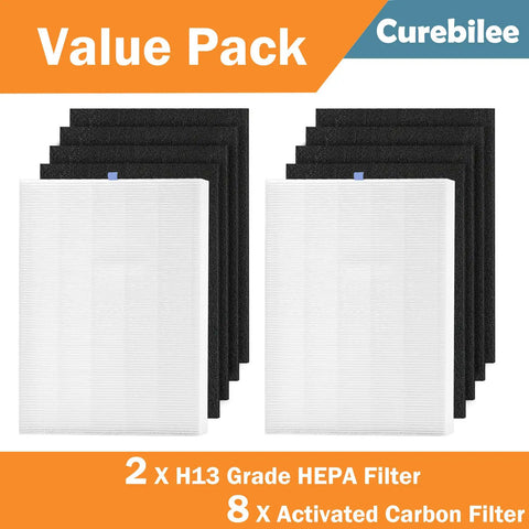 HEPA Replacement Filters For C545 Air Purifier With Activated Carbon True HEPA Filtration Pack Value Pack Compatible With C545 Models